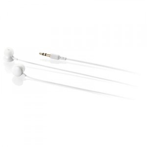 Oreillettes Rondes - Ecouteurs personnalisables couleur blanc - objets publicitaires
