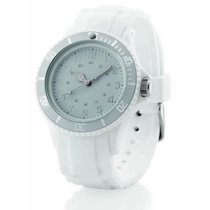 Montre Sporty - Horloge publicitaire et objets personnalisables - couleur blanc