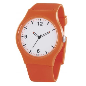 Montre Publicitaire CMYK couleur orange - objets publicitaires et cadeaux d'affaires
