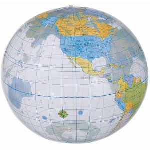 Ballon Imprim&eacute; Globe Terrestre