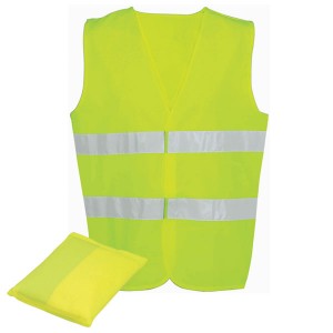 Gilet De S&eacute;curit&eacute; Jaune Avec Etui